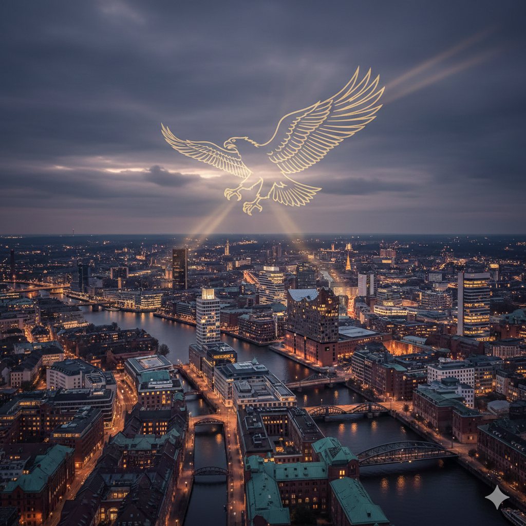 EAGLE-VIU Security über Hamburg